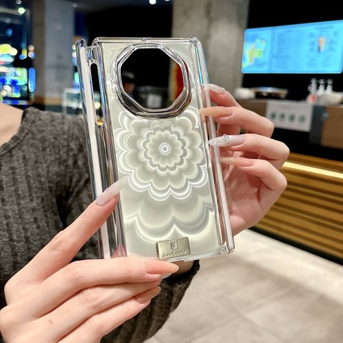 适用于华为matext手机壳xt非凡大师Mate XTs外壳新款超薄男女透明双中轴磁吸全包防摔三折叠屏保护套简约高透