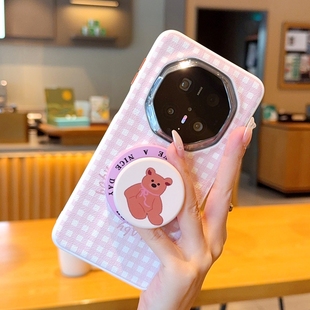 适用华为mate70rs手机壳新款Mate60RS保时捷全包外壳mate50Rs磁吸保护套带支架5g简约时尚粉女款40rs爆款ins