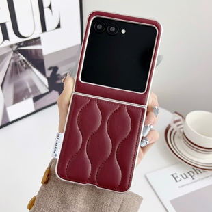 适用于联想摩托罗拉razr60手机壳新款羽绒服皮纹Razr50折叠保护套motorazr50超薄防摔磨砂壳Razr60软壳时尚女