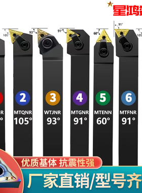 三角形外圆车刀杆刀头刀架MTJNR/MTQNR/WTJNR/MTGNR/MTENN/TNMG16