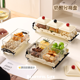高颜值茶几果盘轻奢高档糖果盘摆放零食盘 水果盘家用客厅2023新款