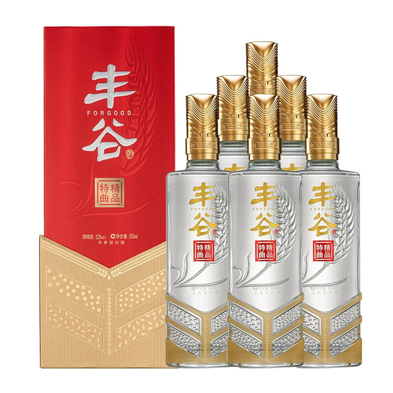 丰谷酒业纯粮白酒丰谷特曲52度手工酿造浓香型500ml 整箱批发