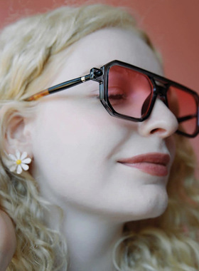 英系coss koko双梁太阳镜欧美太阳眼镜新款时尚凹造型摩登拍照