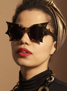 英系coss kokoins个性时尚蝙蝠太阳镜万圣节装扮墨镜新款欧美