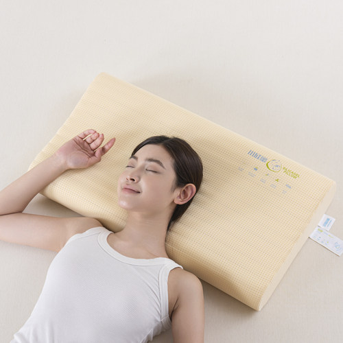 小硅蜜月亮熊硅胶护颈枕 学生枕头单人成人家用助睡眠舒适好用