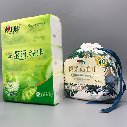 心相印纸面巾茶香印花152抽3曾