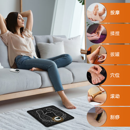 足底按摩垫脚踩踏按摩垫脚垫脚底加宽厚趾压板EMS康复脚垫训练