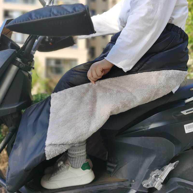 电动车护腿部防寒挡风被围裙骑车保暖腿套女冬季护膝电瓶车加绒厚