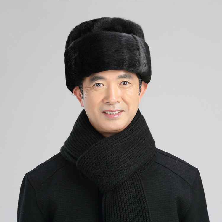 帽子男冬天中老年人爸爸帽老人