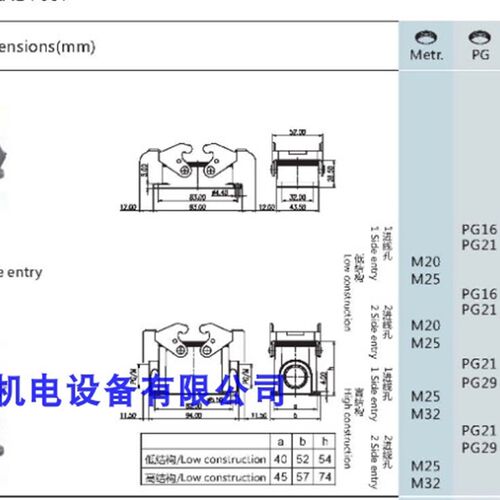 SIBAS西霸士TE泰科航空插下壳H10B-SGR/SGRS-PG16/PG21/M20/M25