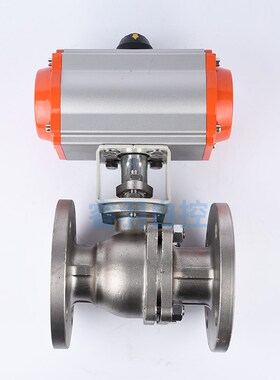 Q641F-10KP 304不锈钢日标法兰气动球阀蒸汽高温DN25  65 80 100