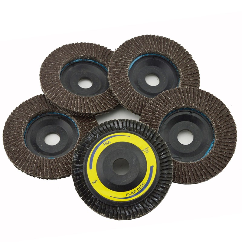 JSA百叶片100加厚百页片金属百叶轮不锈钢平面砂布轮木工抛光片