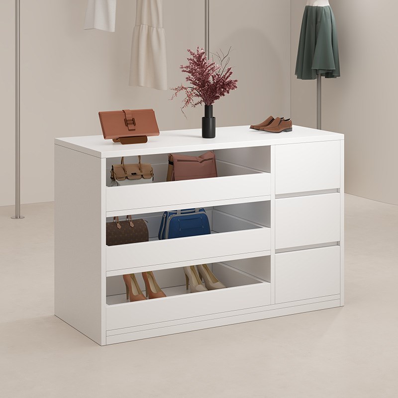 服装店网红流水展示台中岛桌子童装女装高级感中间摆放小型陈列柜