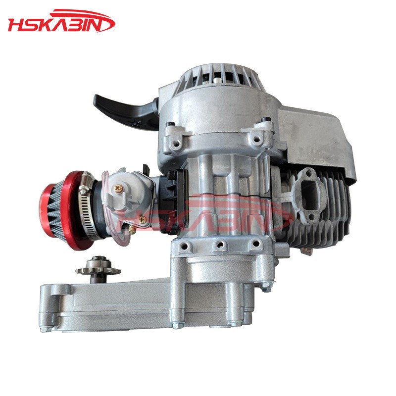 迷你摩托越野车配件47/49cc全铝二两手拉行程引擎汽油机变速箱