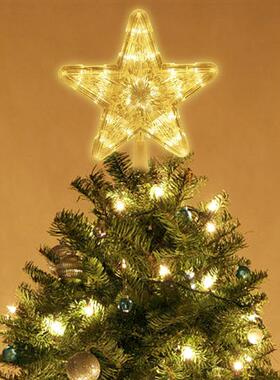 Christmas Tree Top Star LED Light Lamp Christmas Decorations