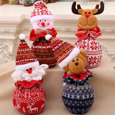 New Christmas gift bag for children knitted gift bag礼物袋