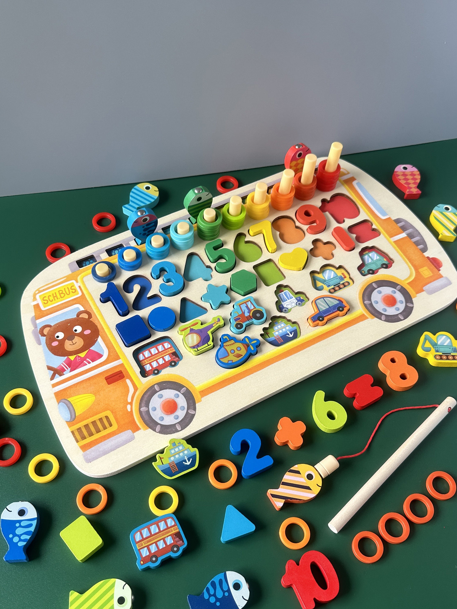 蒙氏早教拼图益智玩具形状配对儿童手抓钓鱼1岁2宝宝积木认知嵌板,玩具/童车/益智/积木/模型,早教教具/早教套装,淘宝优惠券,粉丝福利购,淘宝优惠卷