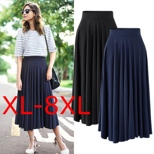large skirt spring waist high size plus women fat wear 100kg