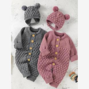Baby boy girl Clothes New born for Winter Rompers Newborn 新