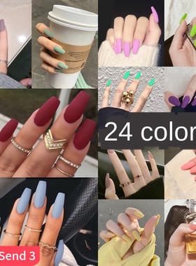 Nail Art Fake Nails Stiletto Tips Clear Press on Long False