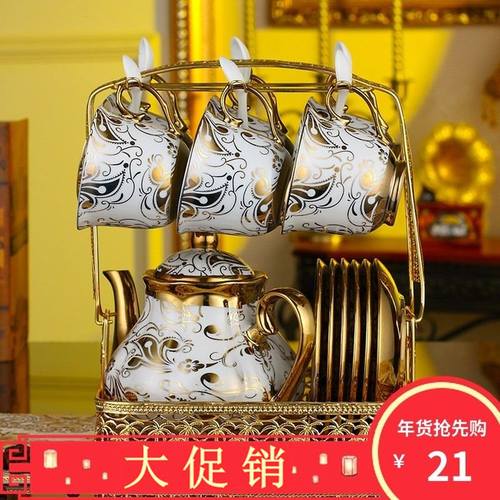 European ceramic cup coffee cup set creative 4 sets 6 sets