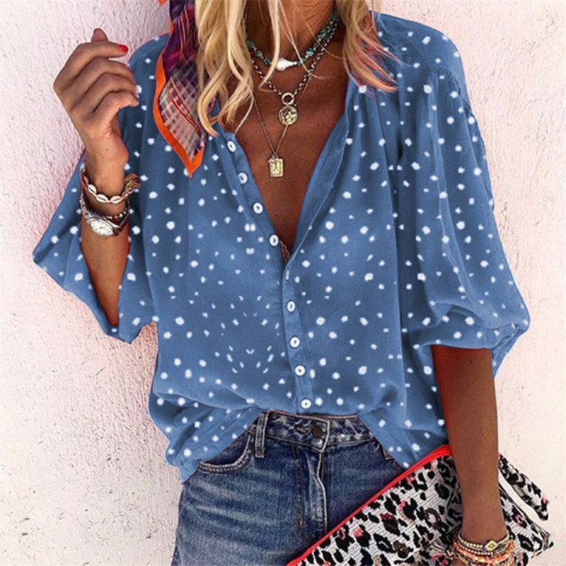 S-5XL Plus size Blouse Women Casual Top ladies Shirts Loose