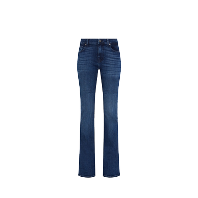 7 For All Mankind女春夏新款复古修身水洗微喇叭牛仔裤BOOTCUT