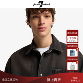 For 外套男款 All Mankind25新款 磨破牛仔衬衫 做旧休闲长袖 夹克