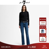 For 女微喇修身 All Mankind2025新品 牛仔裤 显瘦水洗品质长裤