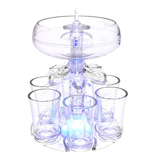 防摔全新二代分酒器六杯白酒红酒分流器酒具套装鸡尾酒发光