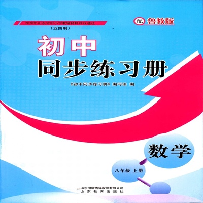 2025五四制8八年级上册数学初中同步练习册配鲁教版山东教育出版社