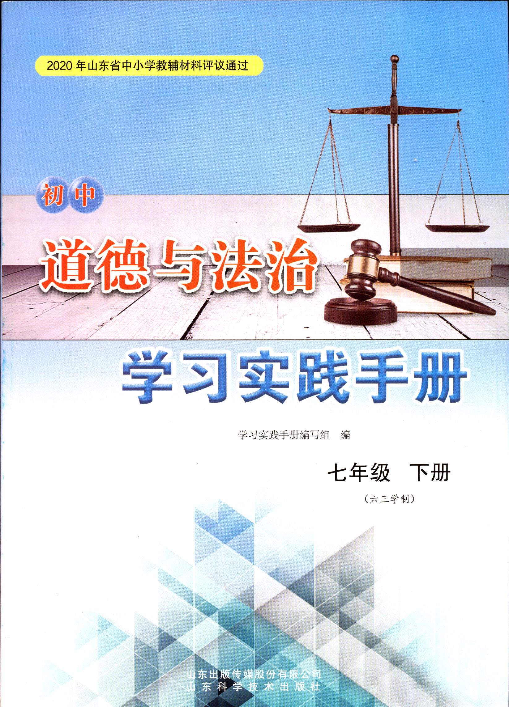 2023六三制道德与法治7七年级下册初中学习手册山东科学技术出版社