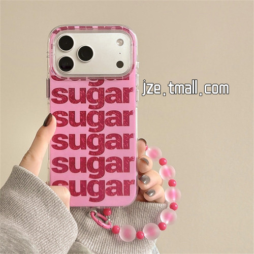 ins韩系sugar高级带链条适用苹果17手机壳iPhone16ProMax新款15pro防摔女款13好看16Pro全包14保护套独特