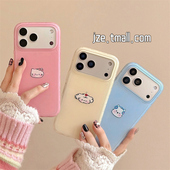 16pro女款 jze 韩风简约纯色小动物脑袋适用苹果17ProMax手机壳超好看iphone15新款 17pro可爱卡通14防摔手机套