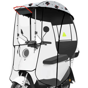 【全封闭雨帘子】电动车雨棚新款防雨挡风罩冬季保暖可用挡雨全包