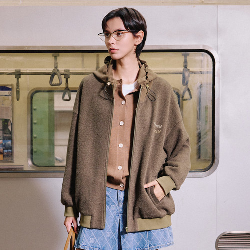 mithworld连帽羊毛外套