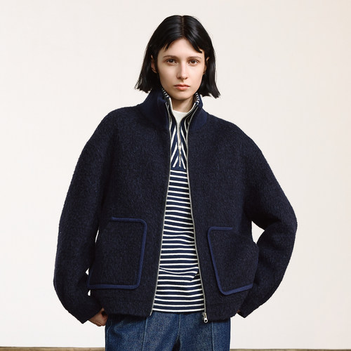 mithworld呢绒保暖针织夹克外套