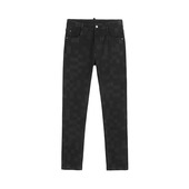 直筒中腰牛仔裤 DAVID 早春时尚 方格设计感男士 NAMAN 弹力舒适