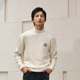 DAVID 上衣 半高领奶白色简约保暖休闲宽松毛衫 NAMAN秋冬新品 男士