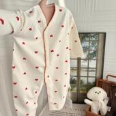 婴儿连体衣春秋款 新生儿a类纯棉无骨哈衣初生宝宝装 超萌可爱爬服