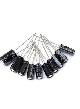 500PCS 直插电解电容样品包套件 0.1uF-00uF 16V-50V 24种规格