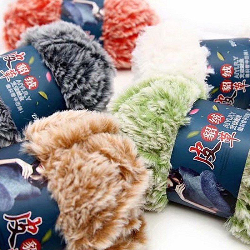 仿皮草貂绒毛线长毛绒围巾外套纱线花式纱粗线,居家布艺,线,淘宝优惠券,粉丝福利购,淘宝优惠卷