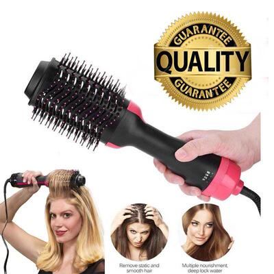 3 in1 hair dryer brush curler straightener roller style comb