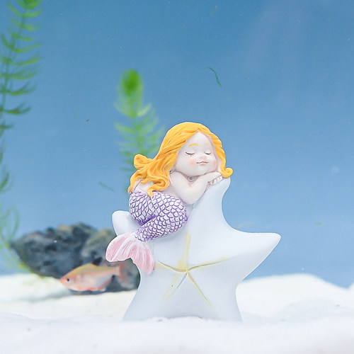 鱼缸装饰小摆件懒人水族箱景观