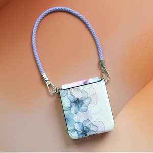 适用三星Galaxy Zflip7折叠屏手机壳新款小米Mix Flip2全包花朵手链壳华为purax典藏版唯美pocket2优享版女壳