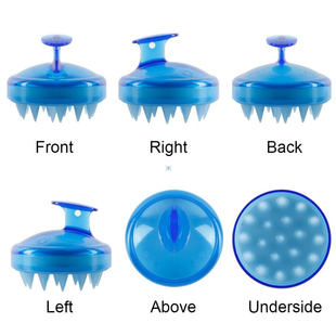 4 Colors Massager Comb Silicone Scalp Shampoo Massage Brush