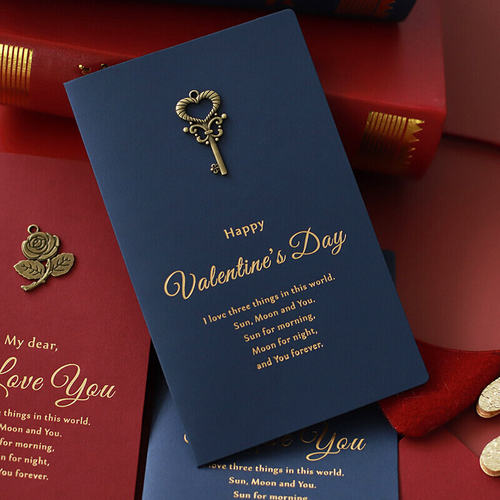Oath Valentines Day Vintage Metal thank you card