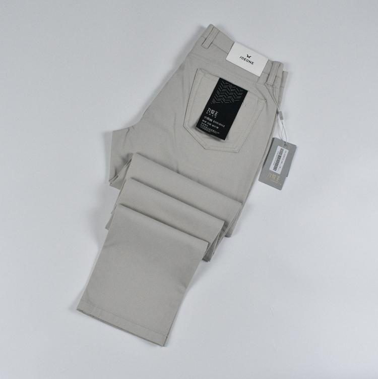 【小黑裤面料】九牧王专柜春夏薄款男修身直筒休闲裤JB1B80842