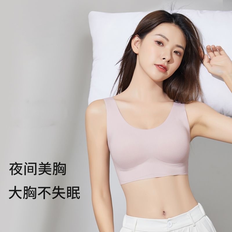 无钢圈聚拢固定杯美背文胸女