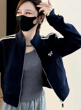 短款运动卫衣棒球服外套女款春秋季2026新款韩系休闲夹克开衫上衣